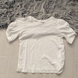 Express Slub Tee Shirt Puffy Sleeves